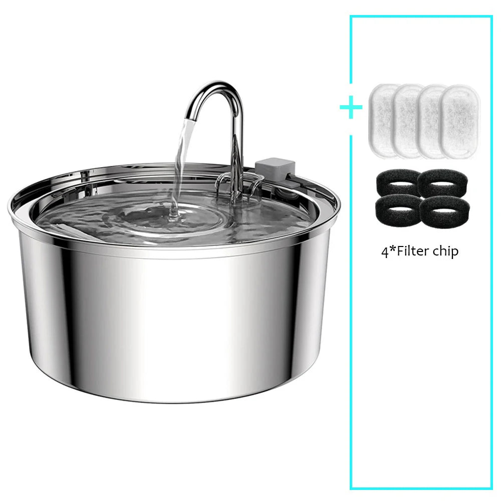 PureFlow Stainless Steel Pet Fountain